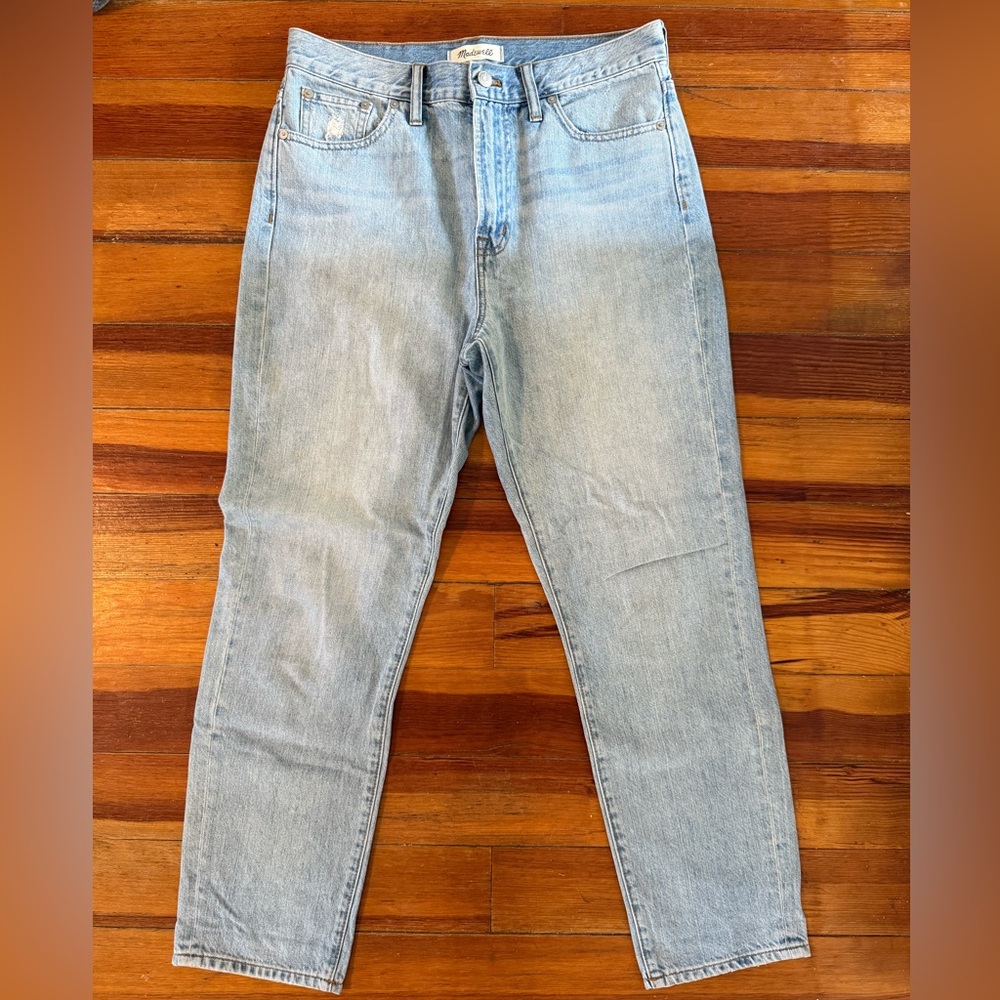 Madewell Straight Leg Midi Rise Jean